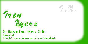 iren nyers business card